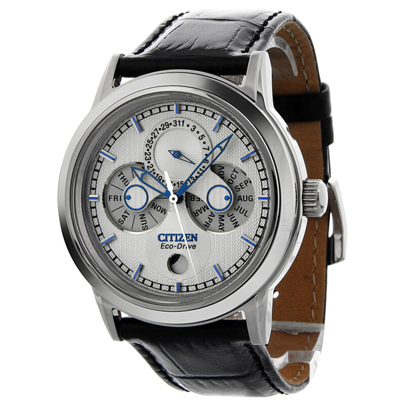 Citizen Calibre 8730 Eco-Drive Grey Dial Stainless Steel Men's