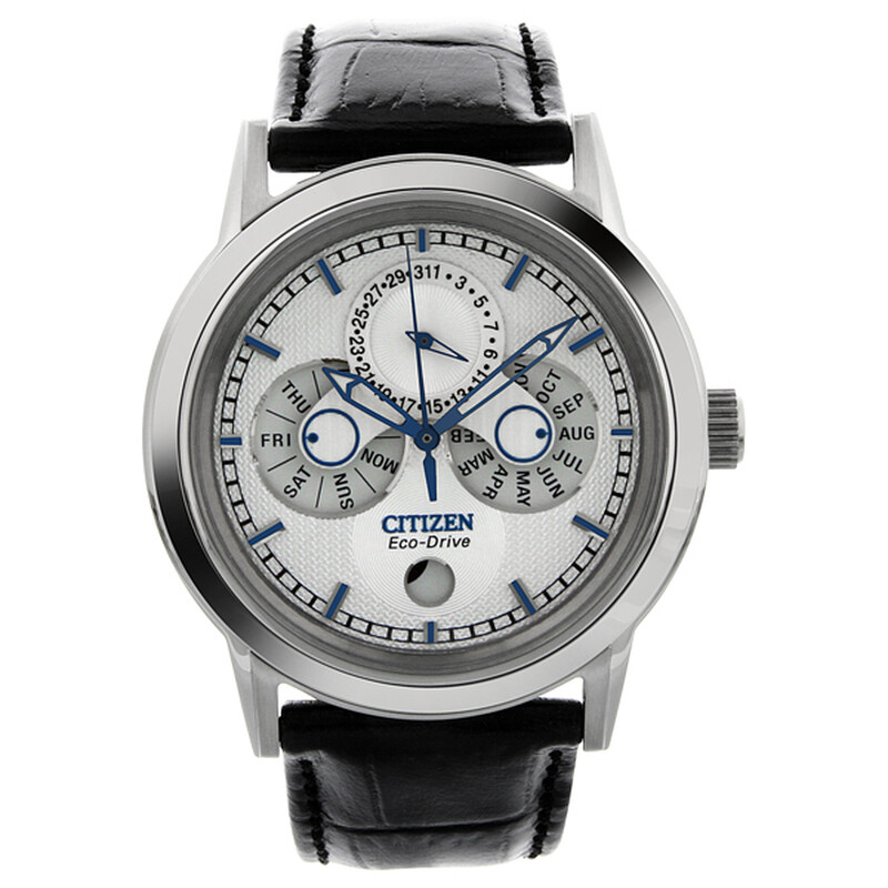 Citizen Calibre 8730 Eco-Drive Grey Dial Stainless Steel Men's