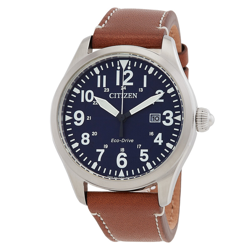 Citizen Chandler Military Eco-Drive Blue Dial Men's Watch BM6838