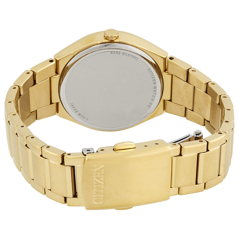 Citizen Chandler Silver Dial Yellow Gold-tone Ladies Watch FE6022