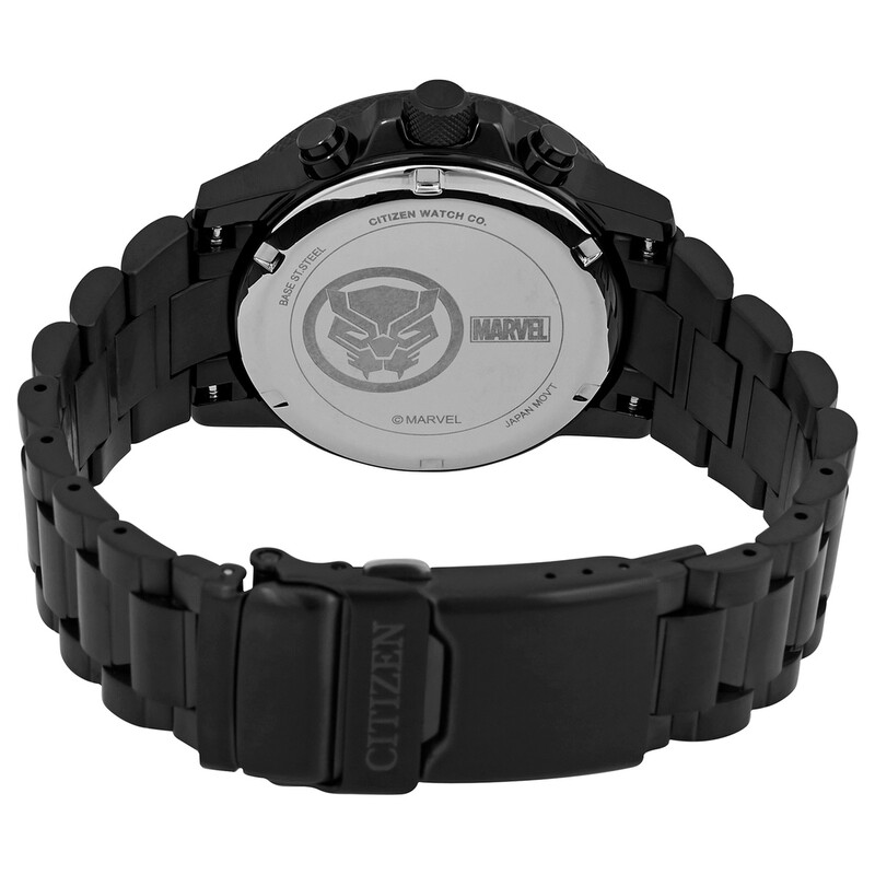 Citizen Eco-Drive Marvel Black Panther Chronograph Black Dial