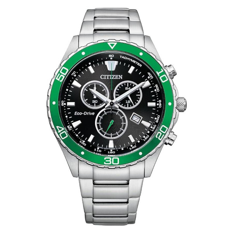 Citizen Chronograph Black Dial Men's Watch AT2386-55E 013205147982