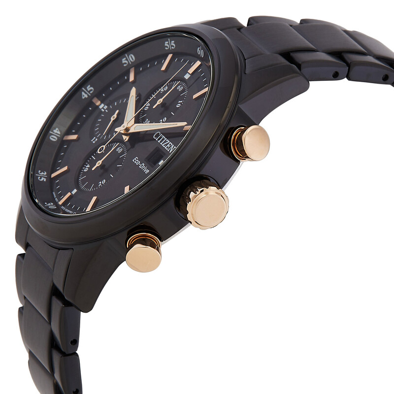 Citizen Chronograph Eco-Drive Black Dial Men's Watch CA0746-85E
