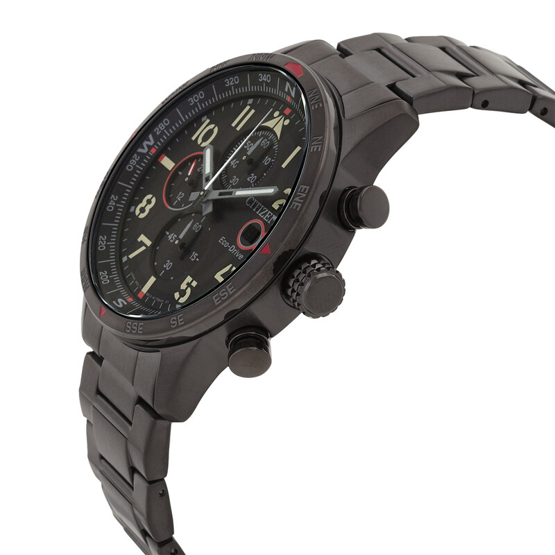 Citizen Chronograph Eco-Drive Black Dial Men's Watch CA0797-50E