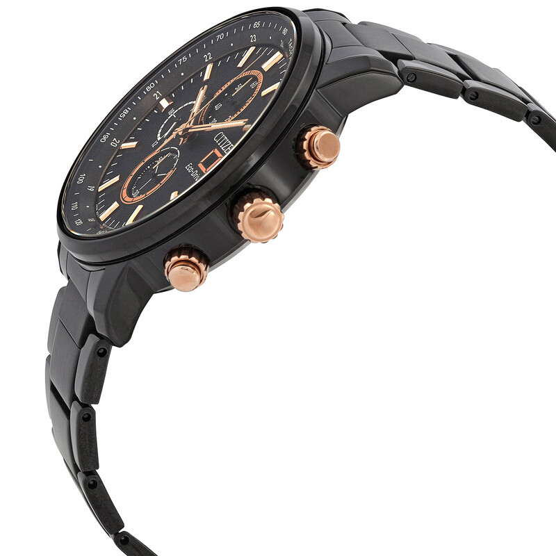 Citizen Chronograph Eco-Drive Black Dial Men's Watch CA0846-81E