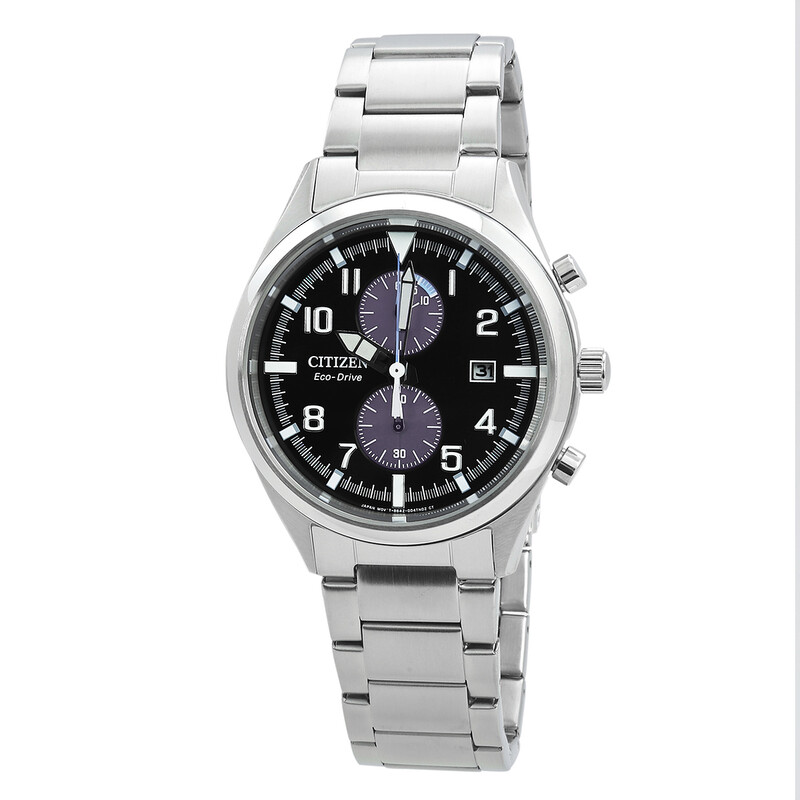 Citizen Chronograph Eco-Drive Black Dial Men's Watch CA7028-81E