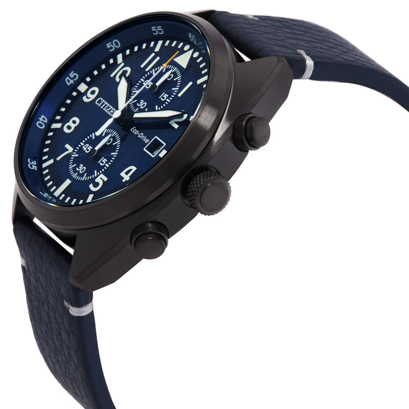 Citizen Chronograph Eco-Drive Blue Dial Men's Watch CA7048-08L