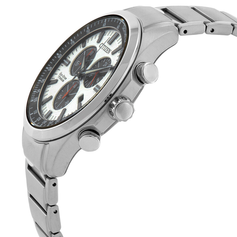 Citizen Chronograph GMT Eco-Drive White Dial Men's Watch AT2530