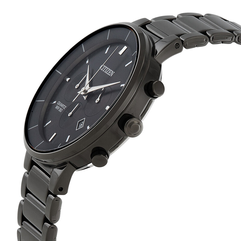 Citizen Chronograph Quartz Black Dial Men's Watch AN8227-53H