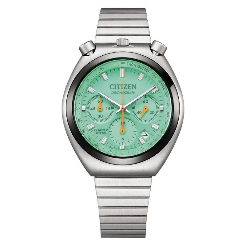 シチズン セイコー 腕時計 セット Citizen Chronograph Quartz Green Dial Men's Watch AN3660-73X