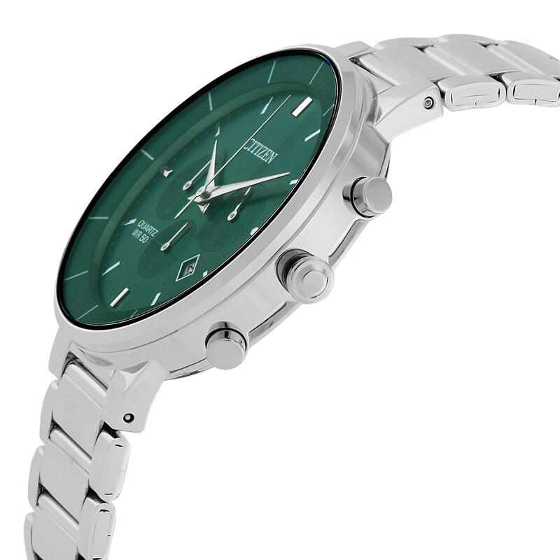 Citizen Chronograph Quartz Green Dial Men's Watch AN8220-52X