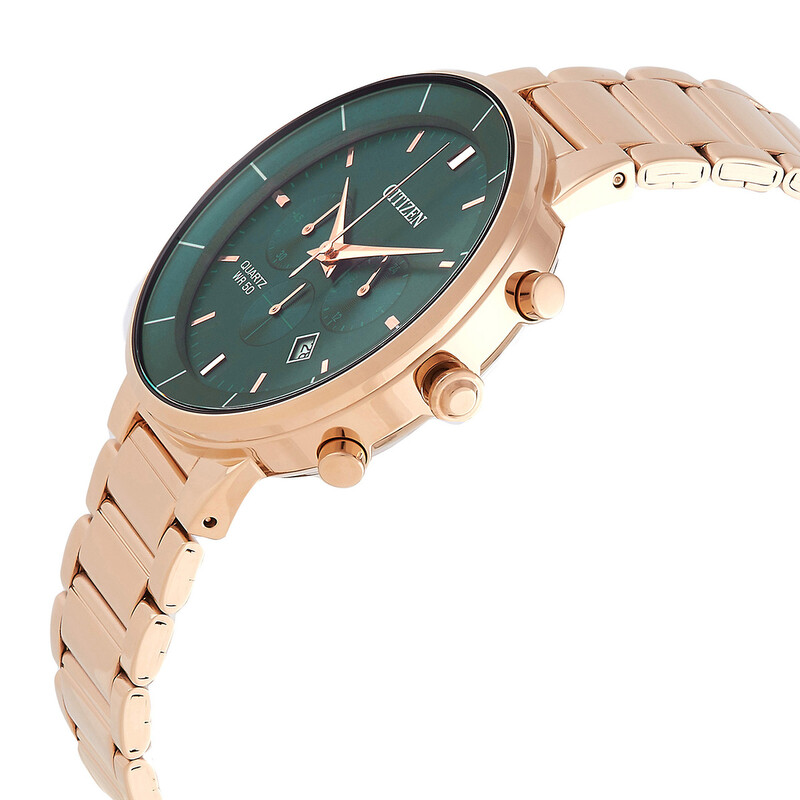 Citizen Chronograph Quartz Green Dial Men's Watch AN8223-54X