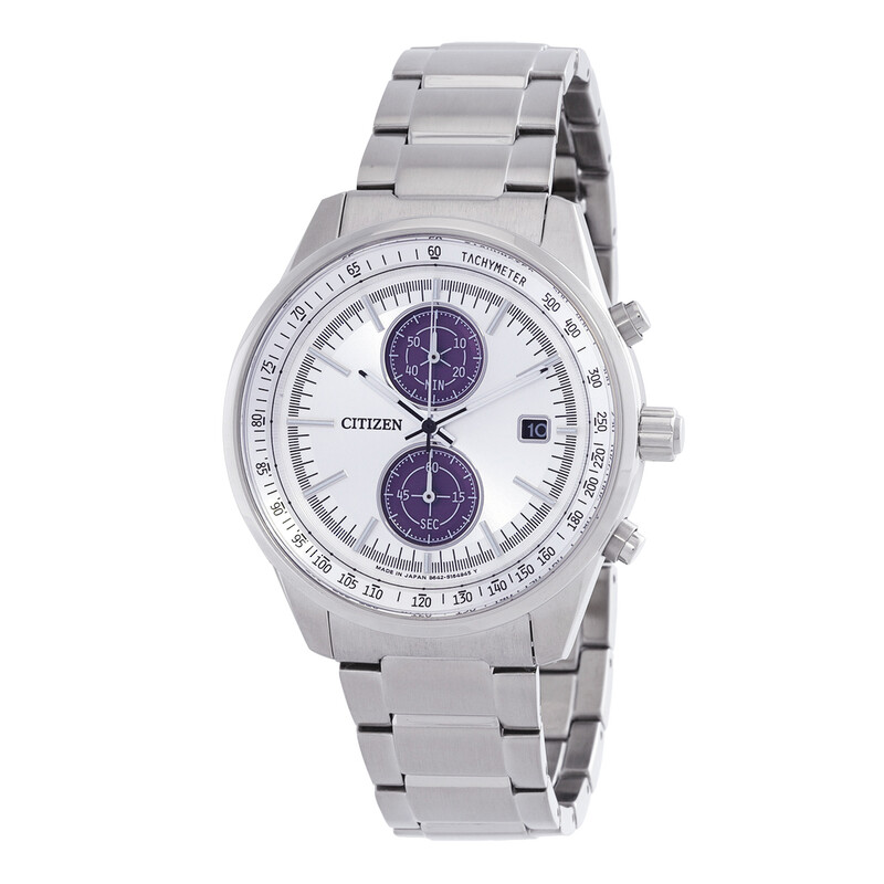 Citizen Chronograph Quartz Silver Dial Men's Watch CA7030-97A