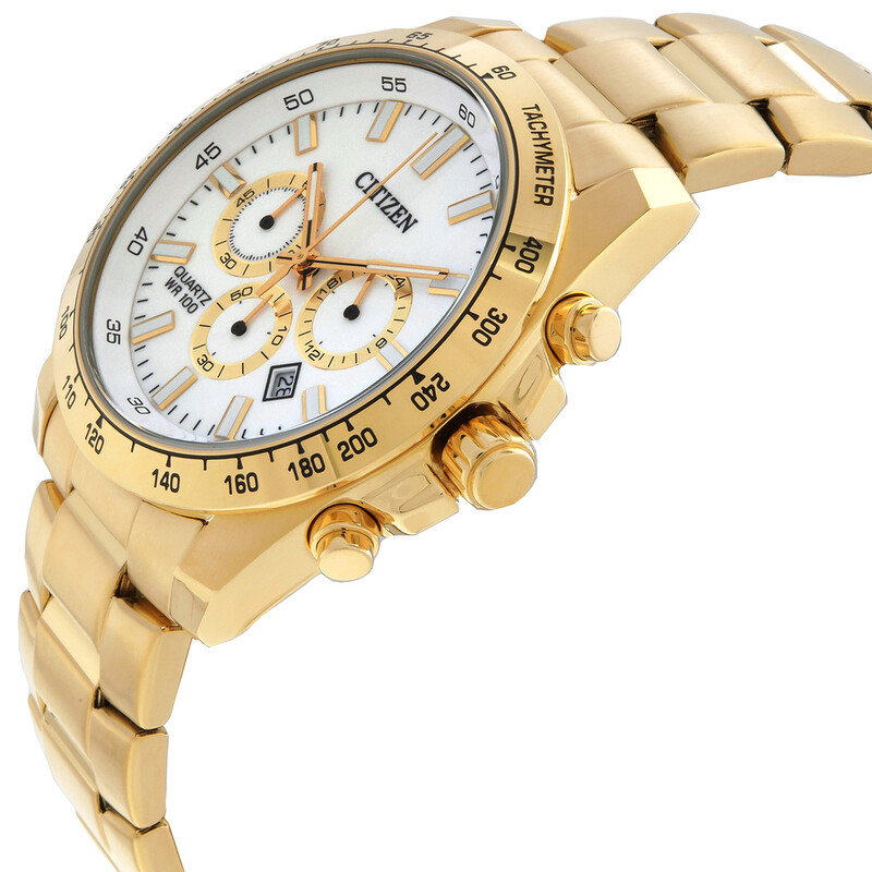 Citizen Chronograph Quartz White Dial Men's Watch AN8232-53A