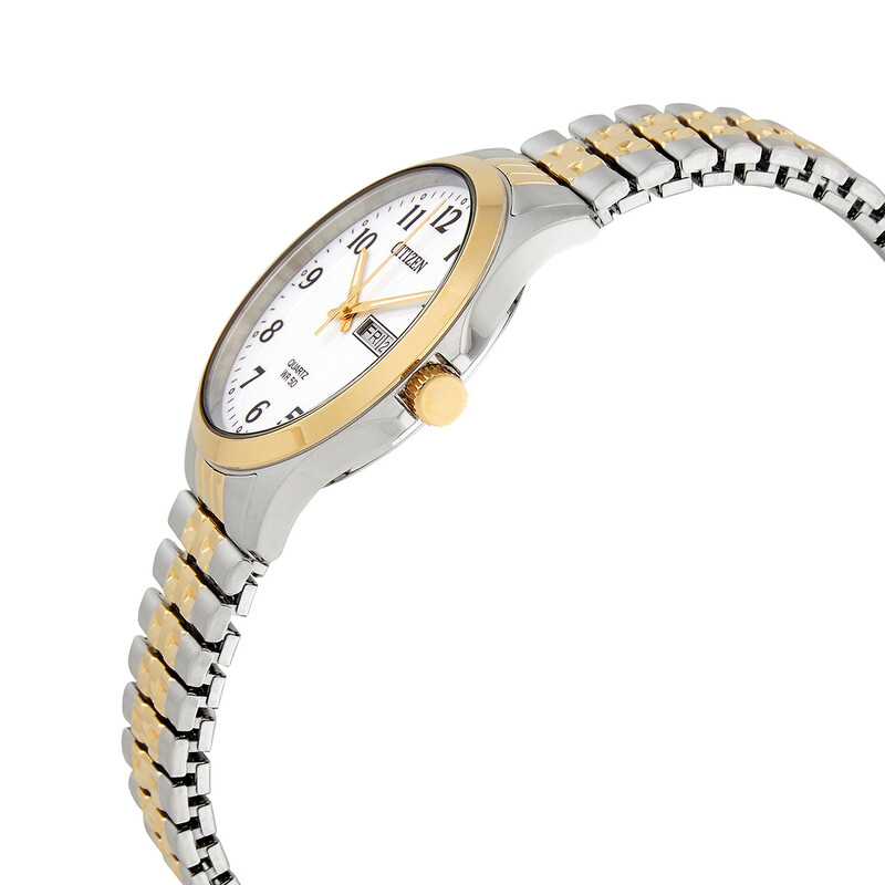 NWT Citizen Chronograph Quartz White Dial Two-tone Men\'s Watch Citizen White Dial Men main image 4