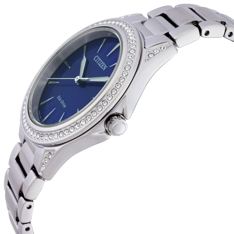 Citizen Classic Eco-Drive Crystal Blue Dial Ladies Watch  display picture 1