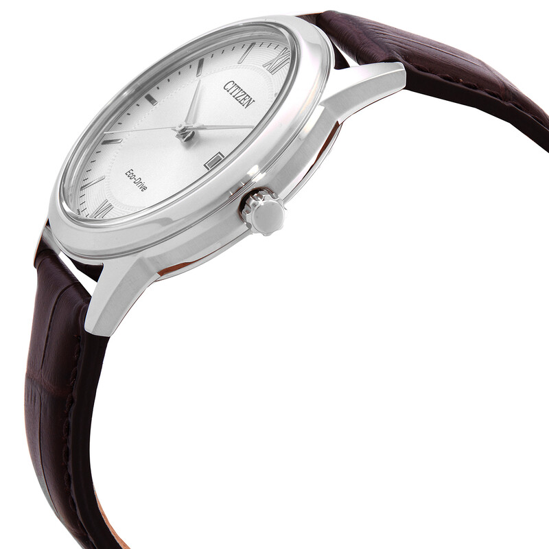 Citizen Classic Eco-Drive Silver Dial Men display picture 3