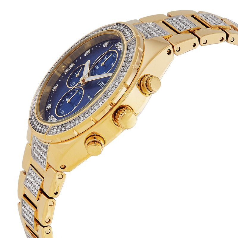 Citizen Crystal Chronograph Blue Dial Men's Watch CA0752-58L