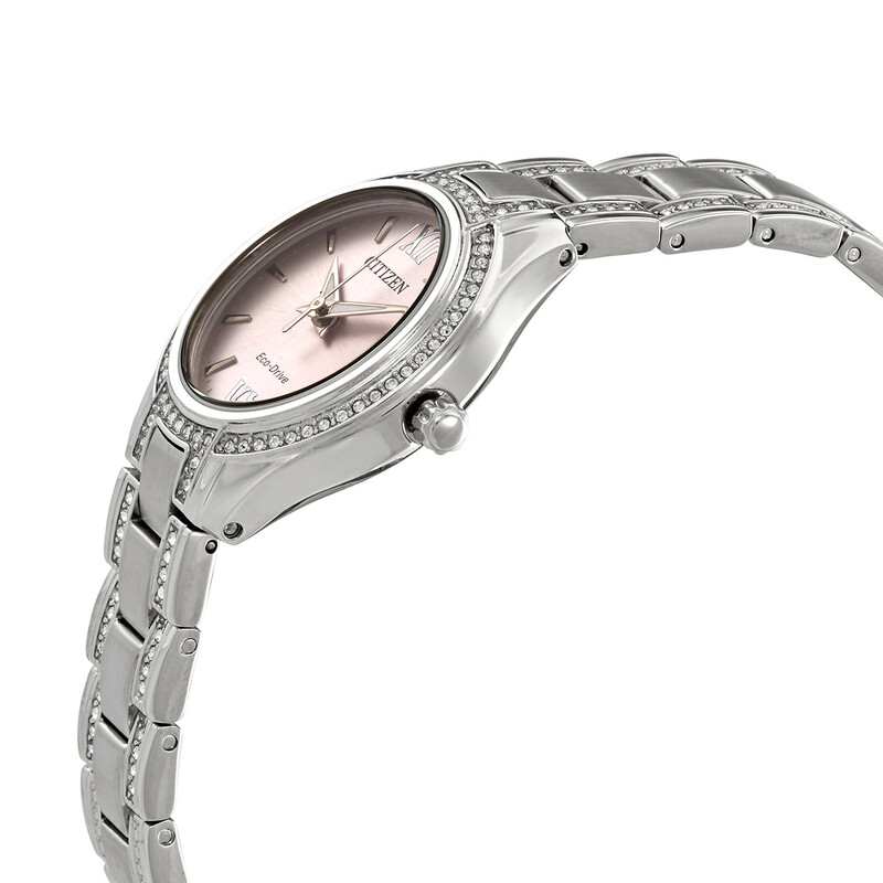 Citizen Crystal Pink Dial Ladies Watch FE1230-51X 013205149450