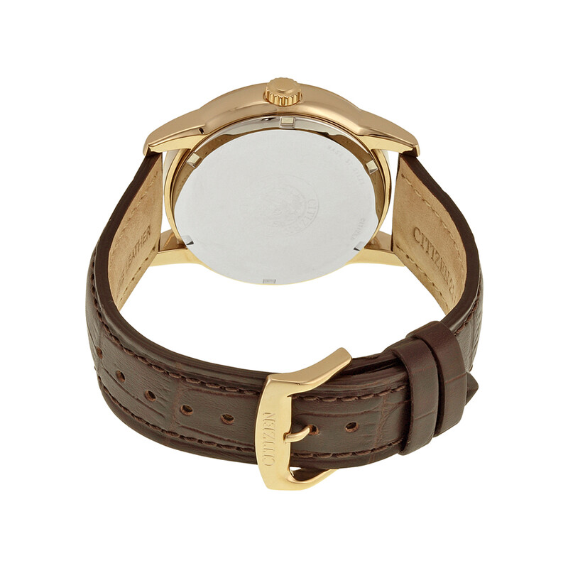 citizen men's dress eco-drive black-brown leather strap watch 44mm bu2013-08e Amazon.com: Citizen Men's Eco-Drive Corso Classic Watch in Gold-tone Stainless Steel with Brown Leather strap, Black Dial, 44mm (Model: BU2013- 08E) : Clothing, Shoes & Jewelry