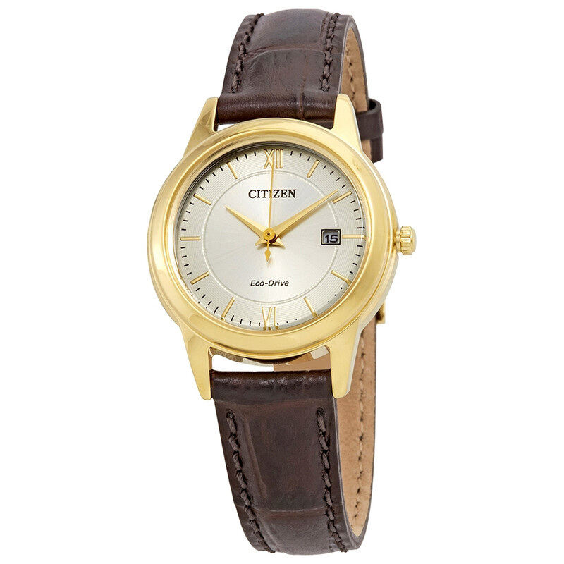 Citizen Eco-Drive Corso Silver Dial Ladies Watch FE1082-05A 013205110634 -  Watches, Corso - Jomashop