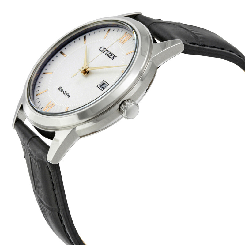 シチズン Citizen Mens メンズ 男性用 AW1236-03A Mens メンズ 男性用 Straps Analog Display Japanese Quartz Black Watch 腕時計 [並行輸入品] Citizen Eco-Drive Silver Dial Black Leather Men's Watch AW1236-03A