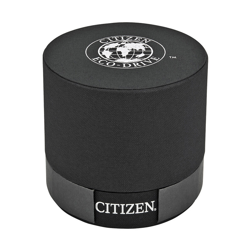 Citizen Eco Drive STX43 Black Orange Dial Titanium Men's Watch