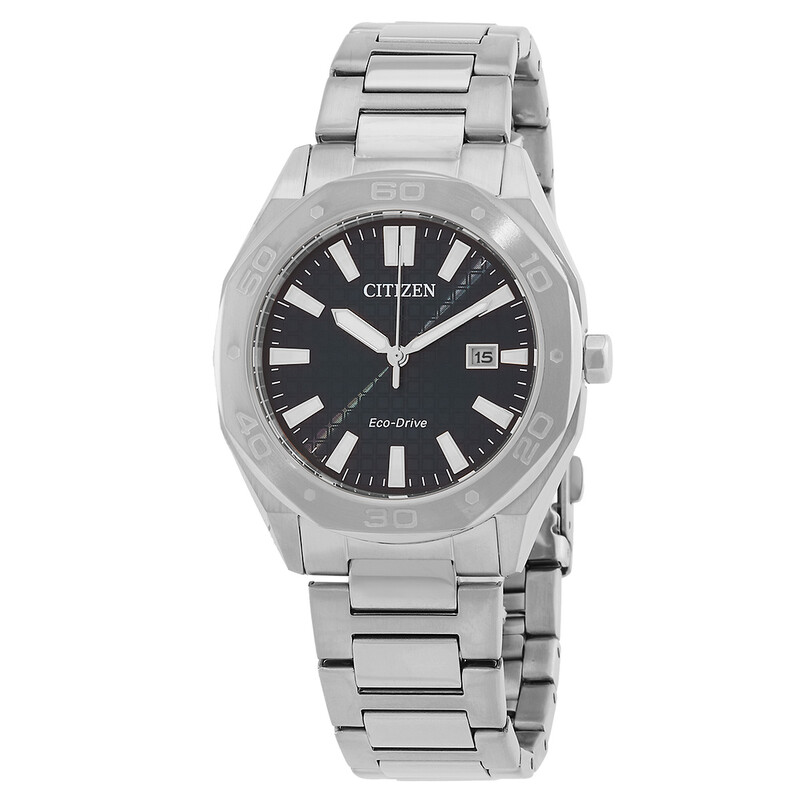 Citizen Eco-Drive Black Dial Men display picture 2