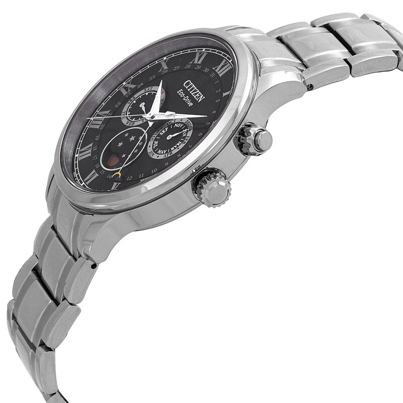 Citizen Eco-Drive Black Dial Moon Phase Men's Watch AP1050-81E