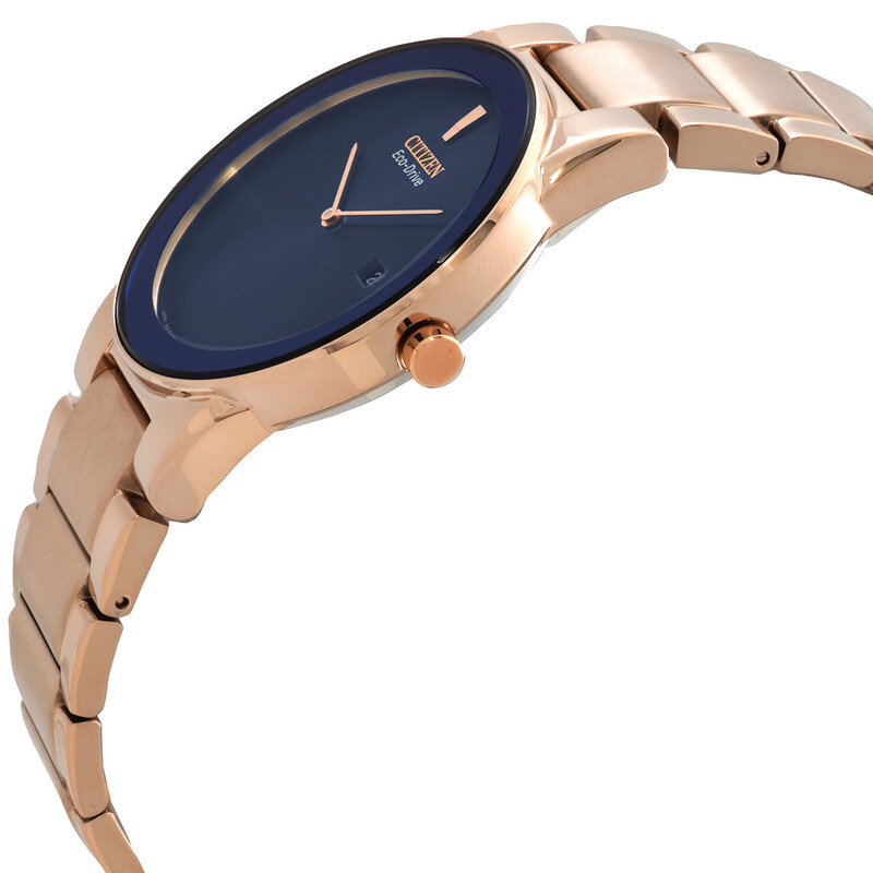 Citizen Eco-Drive Blue Dial Rose Gold-tone Men's Watch AU1066-80L