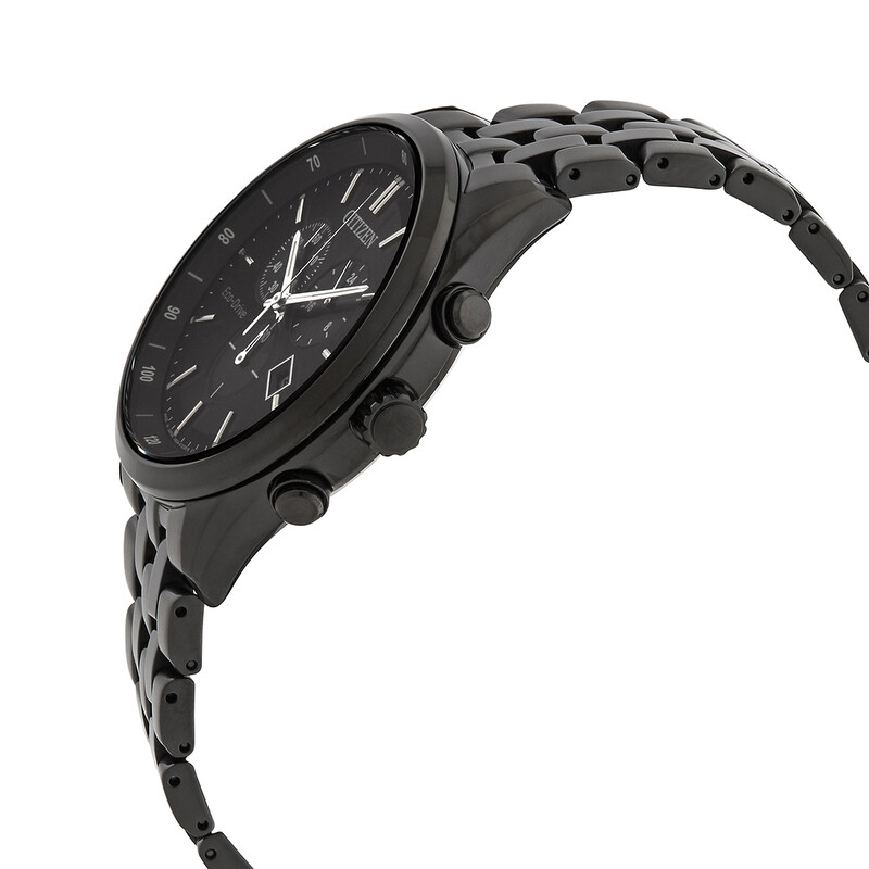 Citizen Eco-Drive Chronograph Black Dial Men's Watch AT2145-86E
