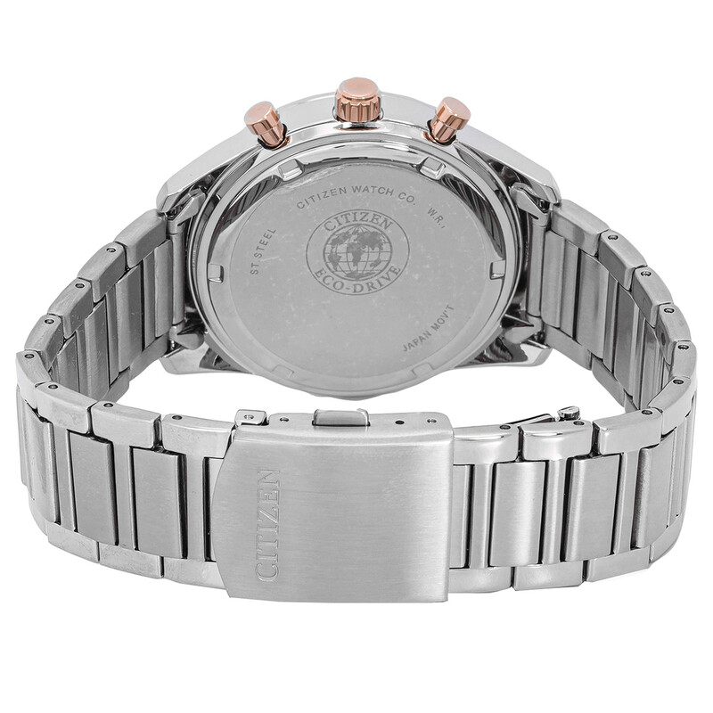 Citizen Eco-Drive Chronograph Black Dial Men's Watch AT2396-86E