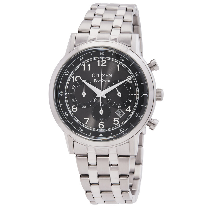 Citizen Eco-Drive Chronograph Black Dial Men's Watch CA4630-53E