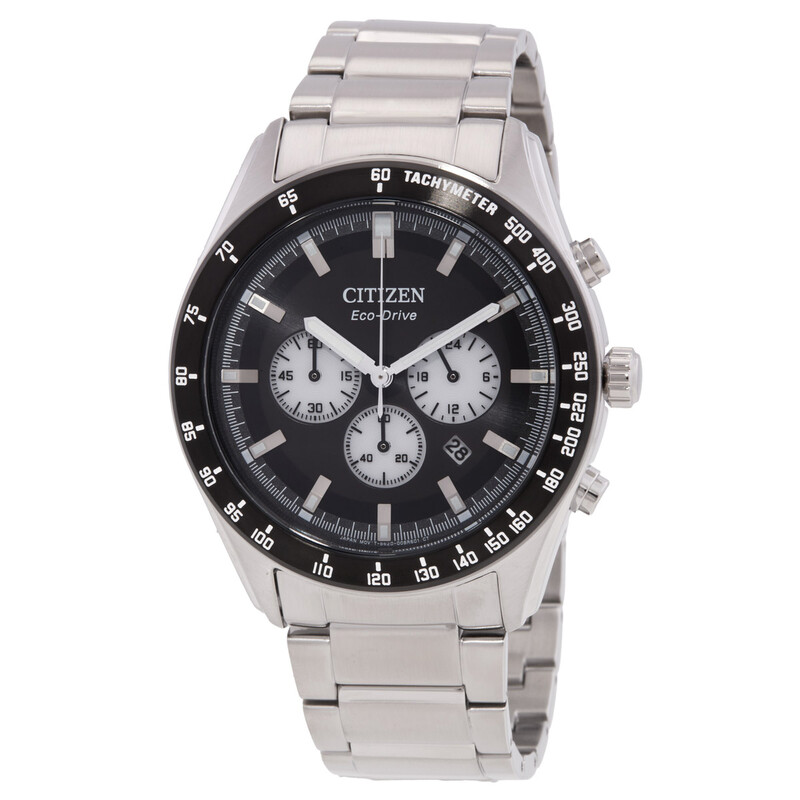 Citizen Eco-Drive Chronograph Black Dial Men's Watch CA4674-58E