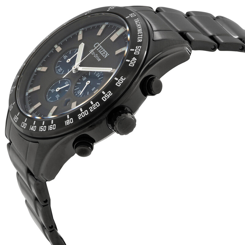 Citizen Eco-Drive Chronograph Black Dial Men's Watch CA4677-50H