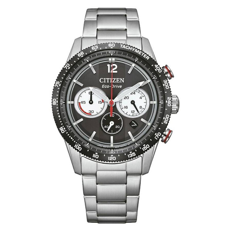 Citizen Eco-Drive Chronograph Black Dial Men's Watch CA4714-55E