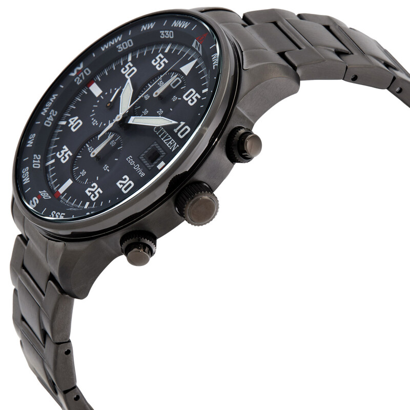Citizen Eco-Drive Chronograph Grey Dial Men's Watch CA0696-57H