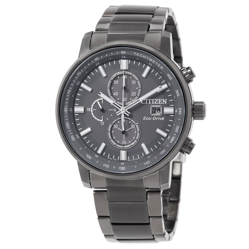 Citizen Eco-Drive Chronograph Grey Dial Men's Watch CA0847-88H