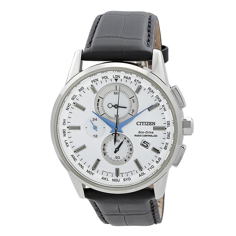 Citizen Eco-Drive Chronograph White Dial Men's Watch AT8110-11A