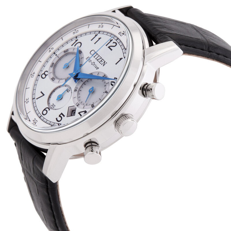 Citizen Eco-Drive Chronograph White Dial Men's Watch CA4630-02A