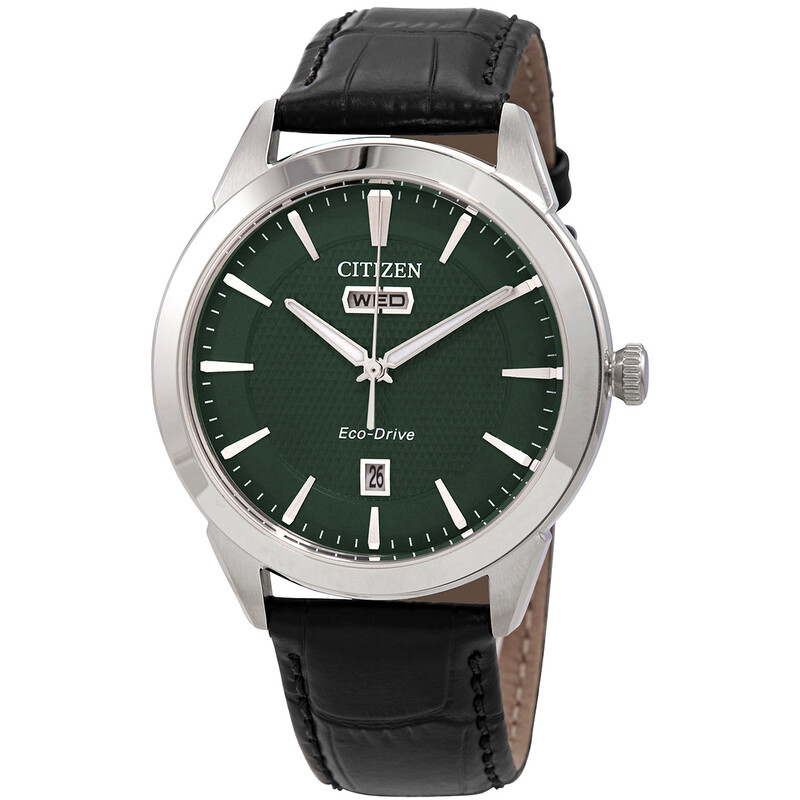 O.vi Citizen Eco-Drive Corso Green Dial Men's Watch AW0090-02X