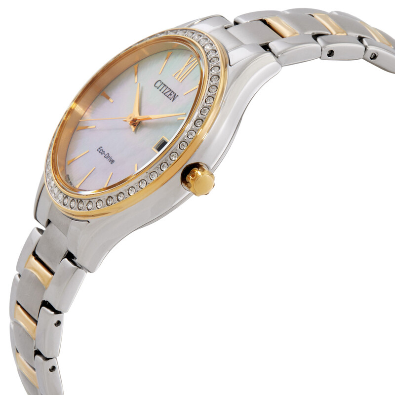 Citizen Eco-Drive Crystal Mother of Pearl Dial Ladies Watch EO1188