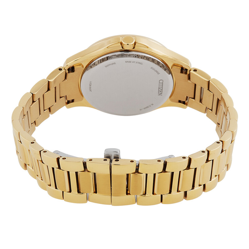 Citizen Eco-Drive Crystal Mother of Pearl Dial Ladies Watch EW2642