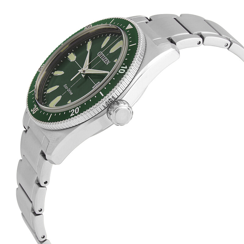 Citizen Eco-Drive Green Dial Men's Watch AW1598-70X 013205135026