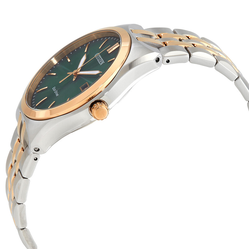 Citizen Eco-Drive Green Dial Two-Tone Men's Watch BM7339-89X