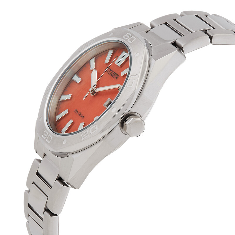 Citizen Eco-Drive Orange Dial Men's Watch BM7630-80Z 4974374341433