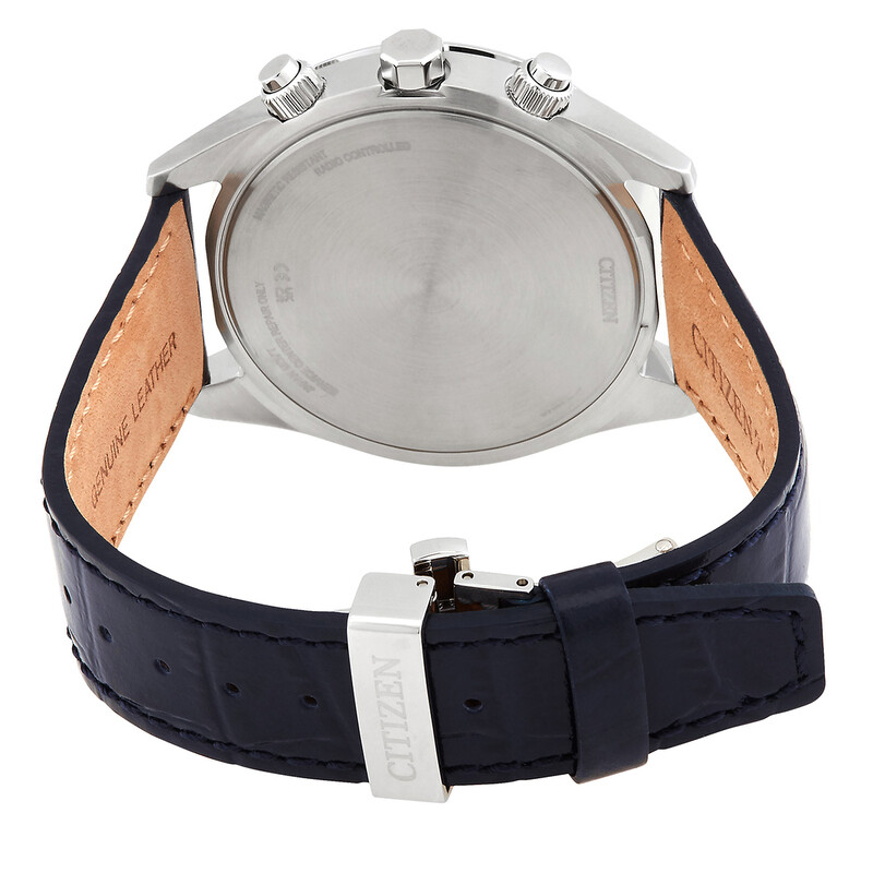 Citizen Eco-Drive Perpetual Alarm World Time Chronograph GMT White
