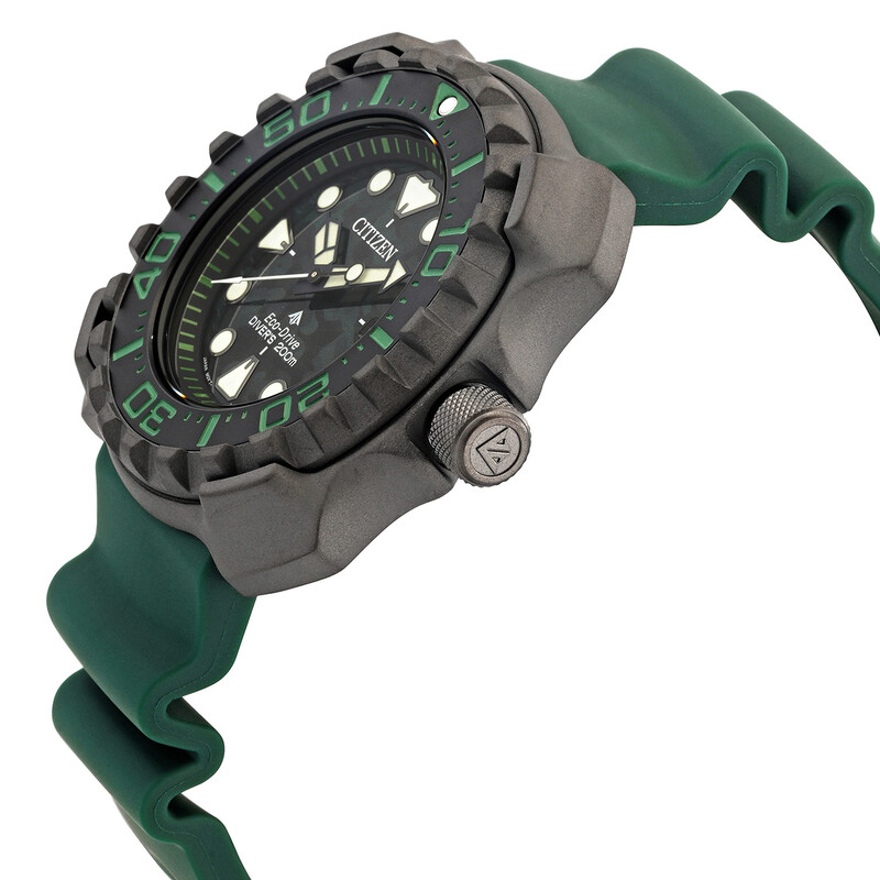 Citizen Eco-Drive Promaster Diver Green Dial Super Titanium Men's