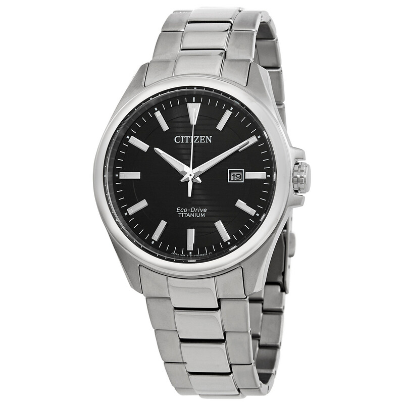 Citizen Eco-Drive Super Titanium Black Dial Men's Watch BM7470-84E