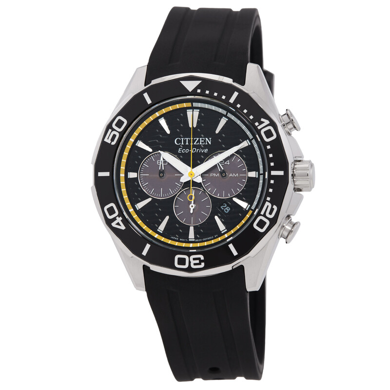 Citizen Endeavor Chronograph Quartz Black Dial Men's Watch CA4730